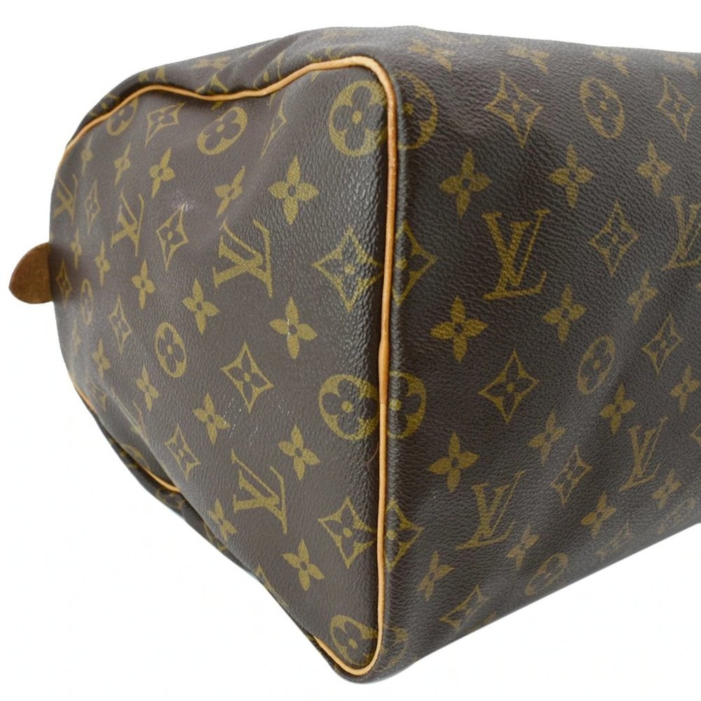 LOUIS VUITTON  Speedy 40 Monogram Canvas Satchel Bag - Picture 9 of 11